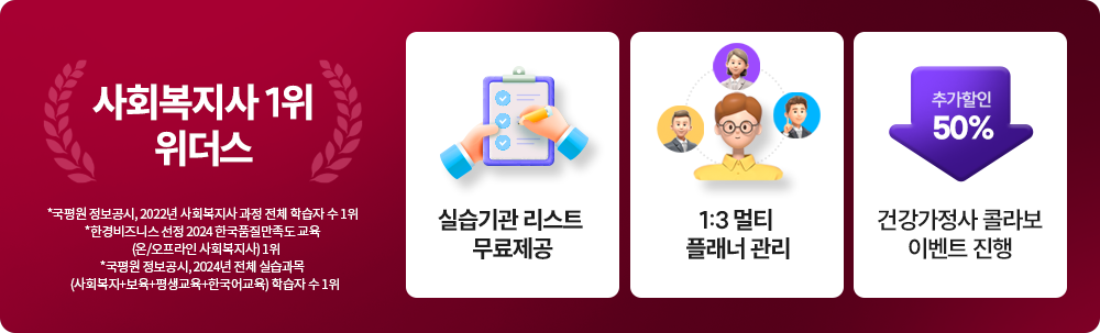 사회복지사 1위, 위더스