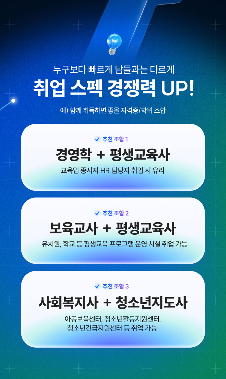 누구보다 빠르게 남들과는 다르게 취업 스펙 경쟁력 UP!