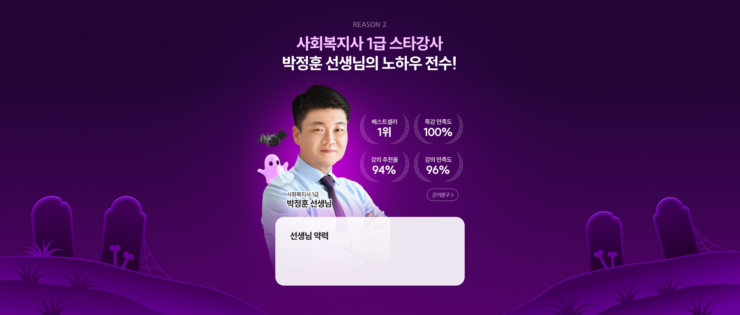 사회복지사 1급 스타강사 박정훈 선생님의 노하우 전수!