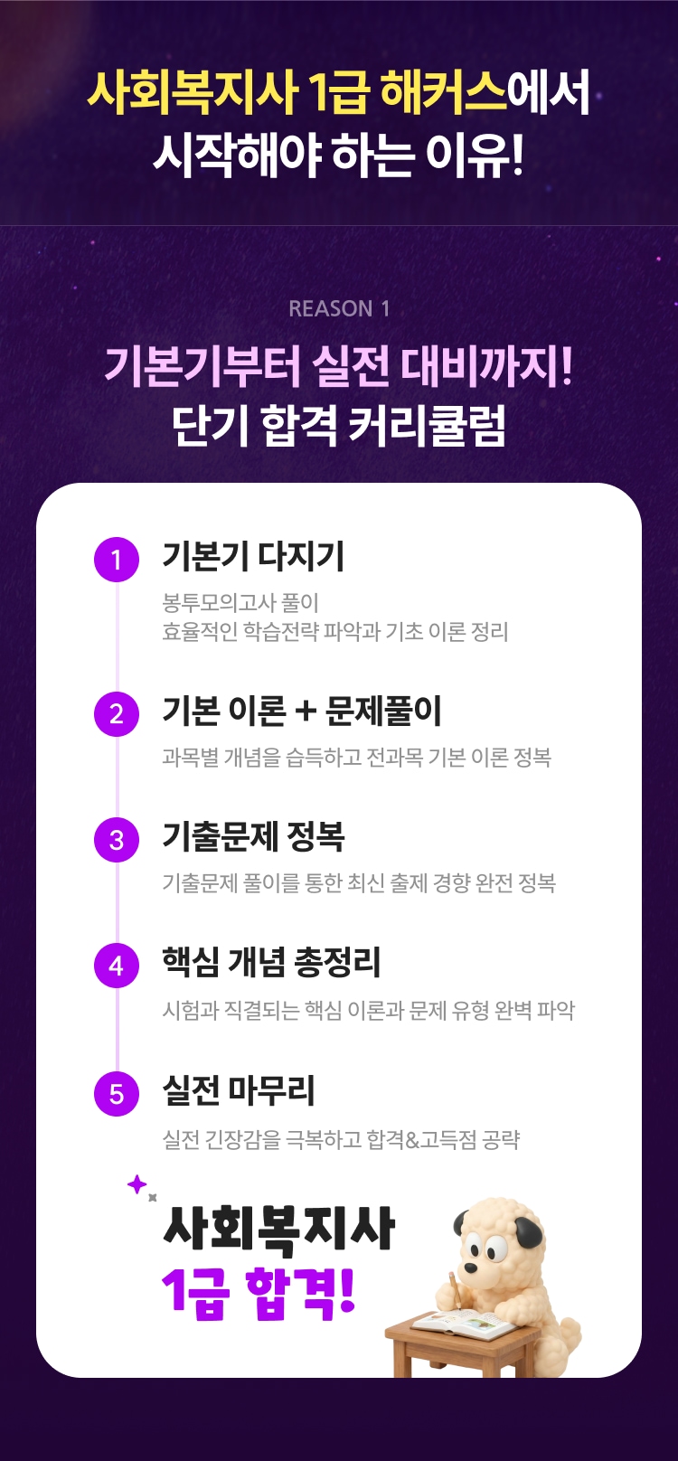 사회복지사 1급 해커스에서 시작해야 하는 이유!